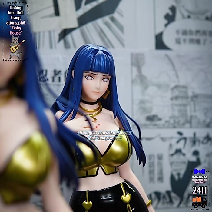 Byakugan Hinata Jiekage Nhóm Nữ Hợp Thời Trang Mẫu Tượng Hình Vật Trang Trí Bộ Bàn Hai Chiều Ngoại