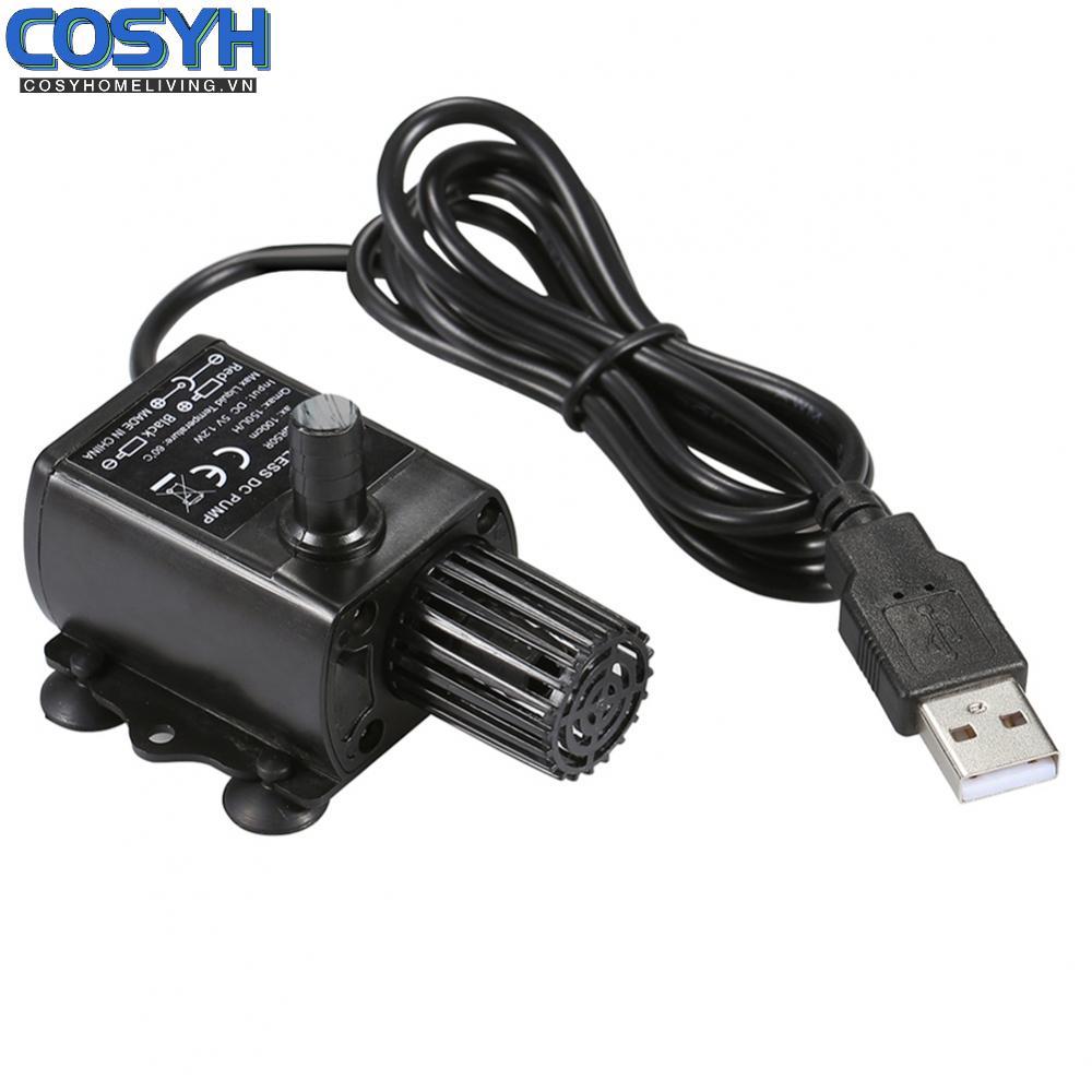 <cosyh>Whisper Quiet USB Aquarium Fountain Pump with Integrated Filter System