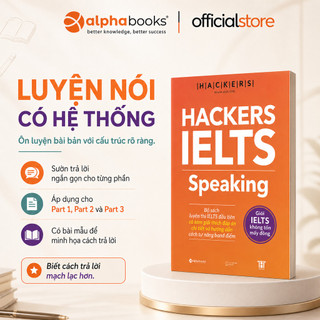 Sách - HACKERS IELTS: Speaking (Kèm file nghe, giải thích đáp án chi tiết) (Gamma Books)