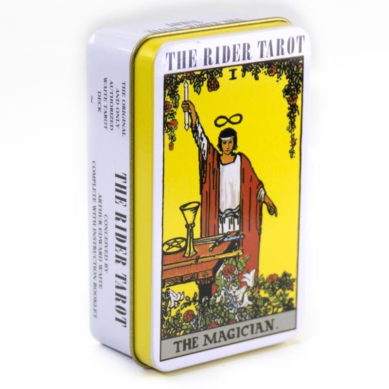 Hộp thiếc 10.3 * 6cm Smith Tarot English Board Game Card Game Smith-Waite The Rider Tarot Deck