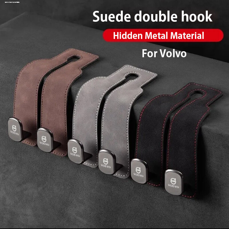 Móc Xe Volvo Cho Nội Thất Ô Tô Phụ Kiện Ô Tô Túi Móc Giá Đỡ Móc Đôi Cho Volvo S80 XC60 S40 XC40 XC90