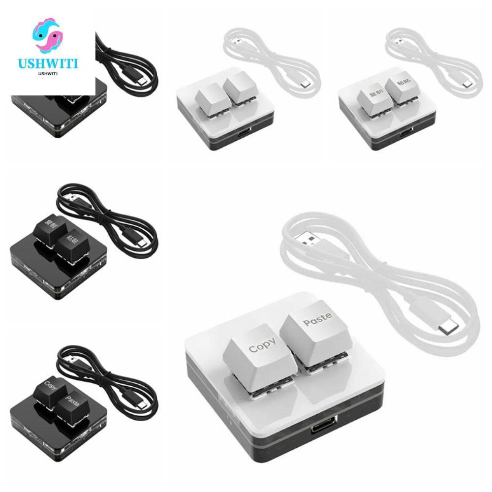 MLINX Copy Paste Keypad, Acrylic Red Switch Custom Mini 2 Key Key Key Key Key Key Key Key Key Key Ke