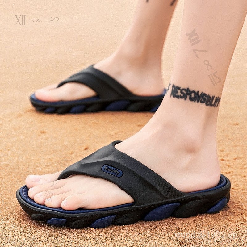 Plus Size Flip Flop Dành Cho Nam Flip Flop EVA Leightweight Không Trơn Trượt Slippr Đi Biển BXQL