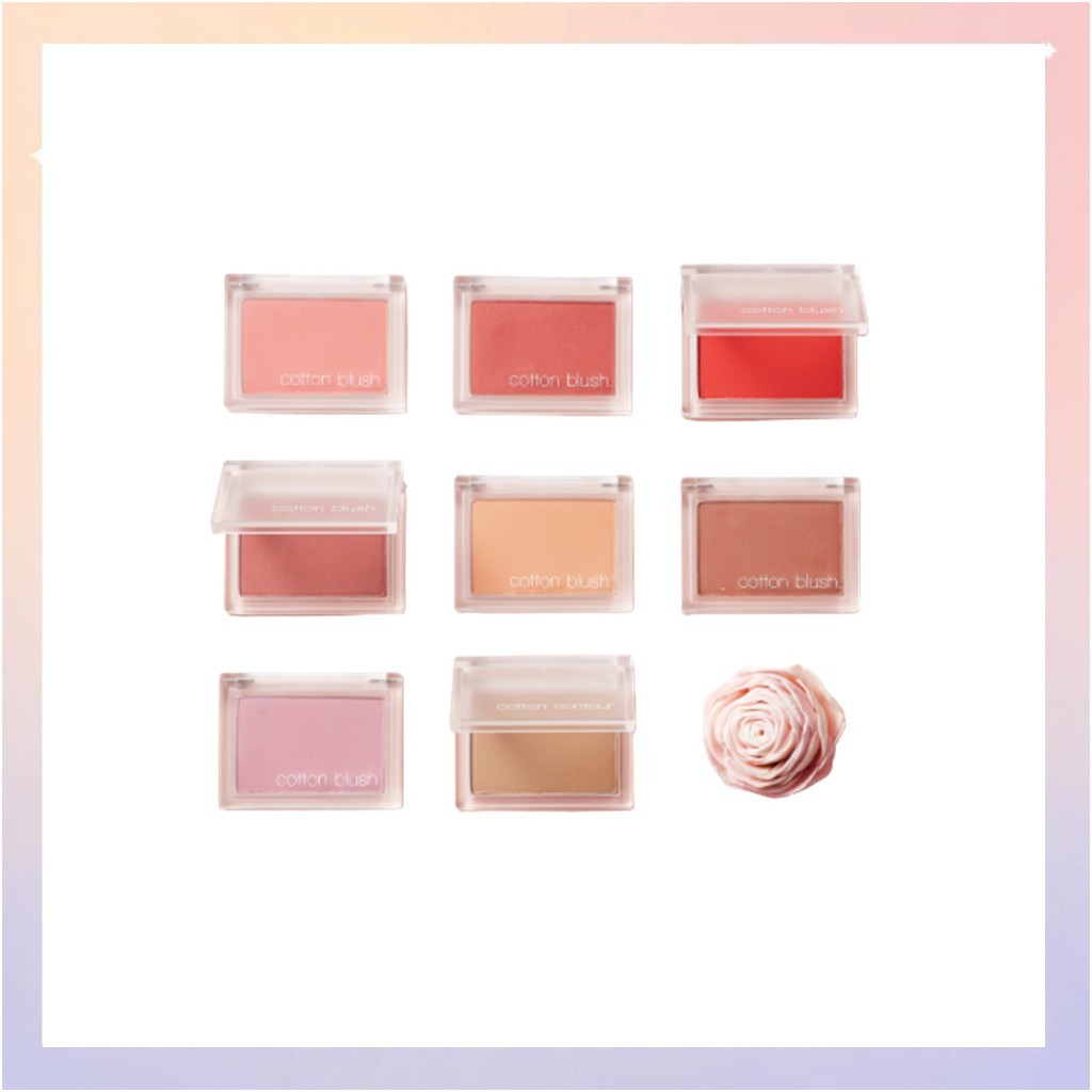 [missha] Phấn má hồng cotton, 1 cái / Phấn má hồng cotton Hàn Quốc / Công thức nhẹ / 100% Authentic 