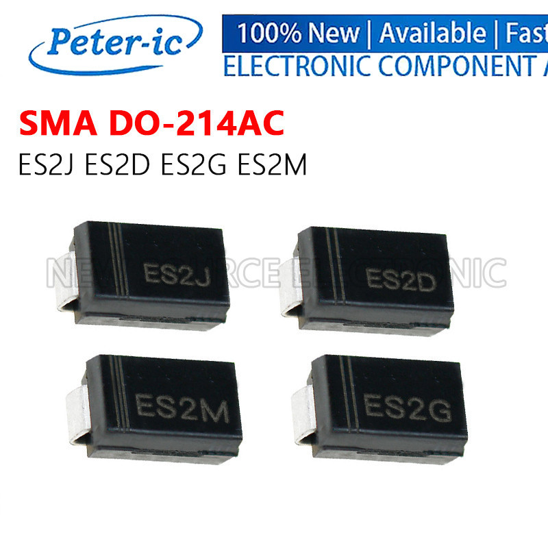 (50 chiếc) ES2J ES2D ES2G ES2M SMA DO-214AC Bộ chỉnh lưu nhanh SMD Schottky Diode
