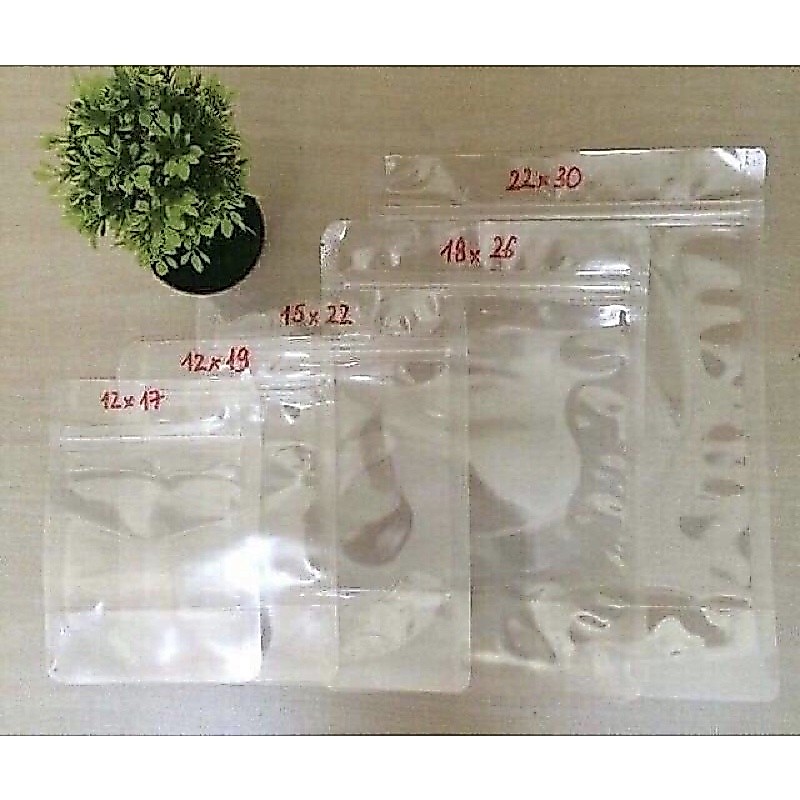[1kg] Túi zíp 2 mặt trong đáy đứng