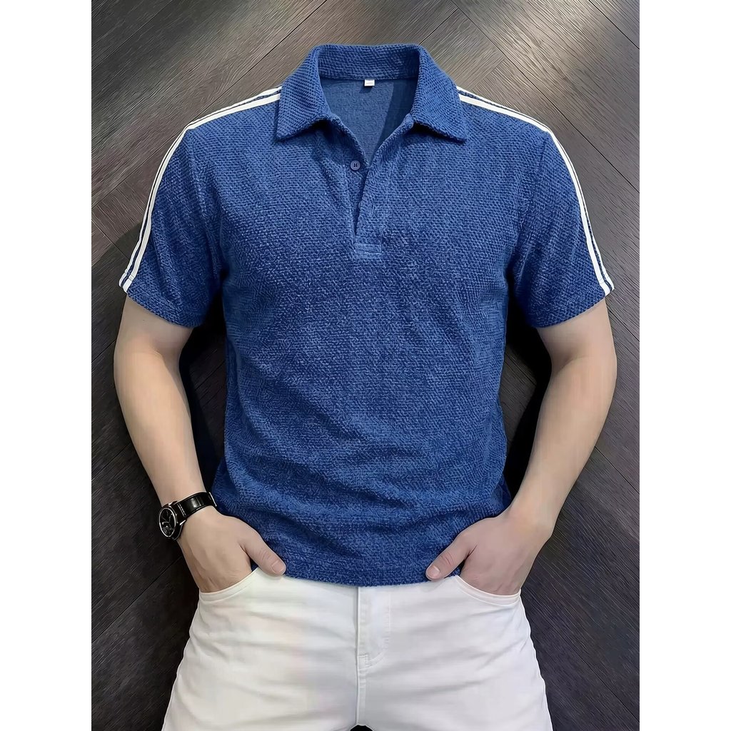 Lativ Chengyi Hút Xả Liền Mạch Lưới Áo Sơ Mi polo-Male
