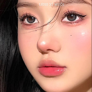 Lens Mắt Màu Xám Có Viền Giãn Vừa