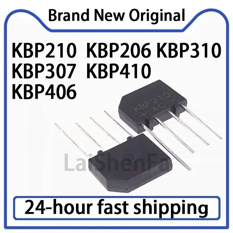 5 Chiếc KBP210 KBP206 KBP310 KBP307 KBP410 KBP406 Cầu Phẳng Hàng Bán Buôn