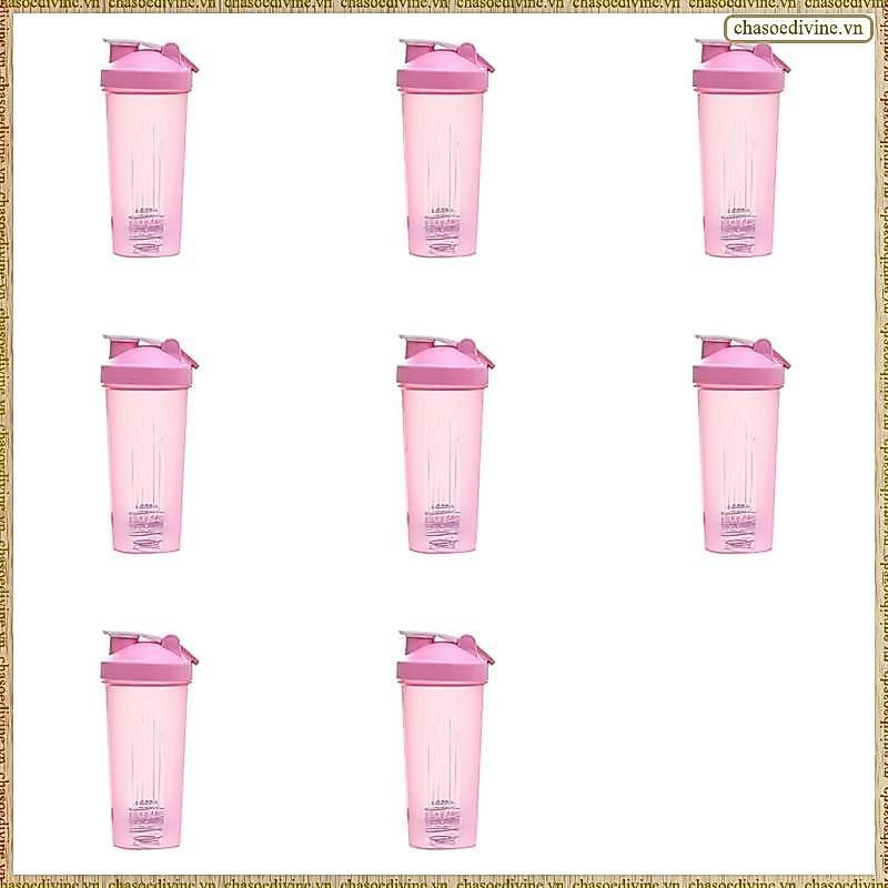 [K O G X] Cốc lắc 8X Thể thao Di động Cốc khuấy tiện lợi 600Ml Bình lắc nhựa Người lớn Màu hồng