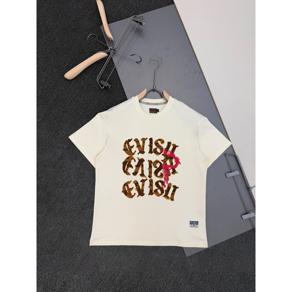 Áo thun Evisu / Áo thun Evisu in hình ngắn tay nam nữ Áo thun thể thao Áo thun ngắn tay Top Fit thoá