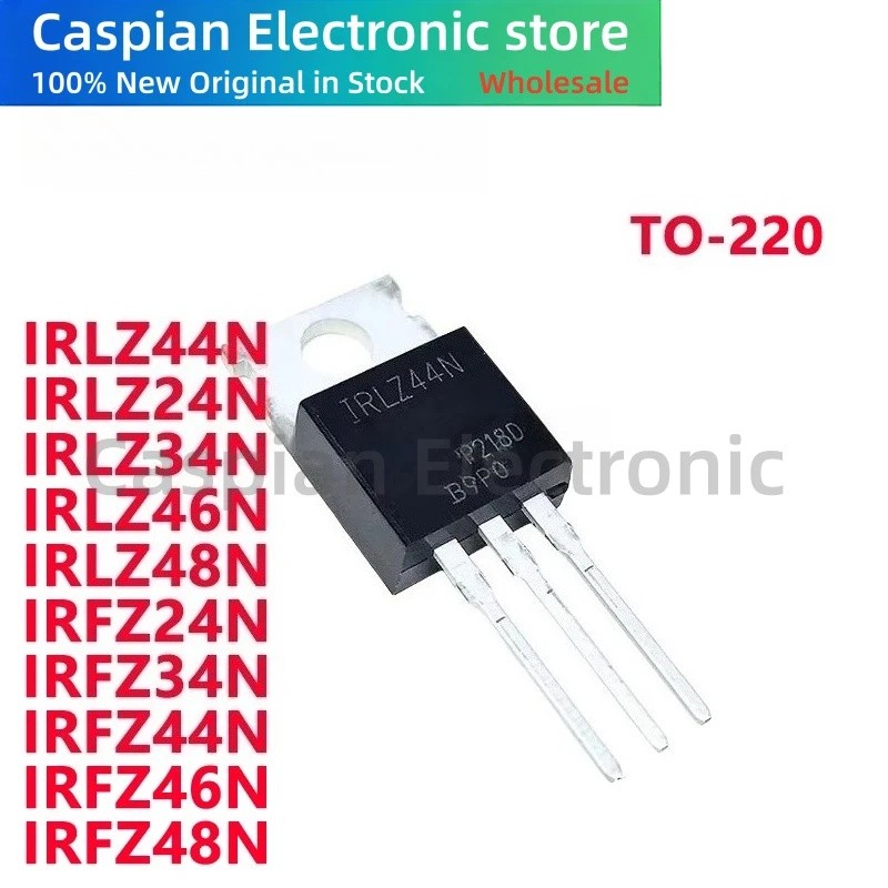 5 Chiếc IRLZ44N IRFZ34N IRLZ24N IRFZ44N IRLZ34N IRFZ46N IRLZ46N IRFZ48N IRLZ48N IRFZ24N TO-220 Hiệu 
