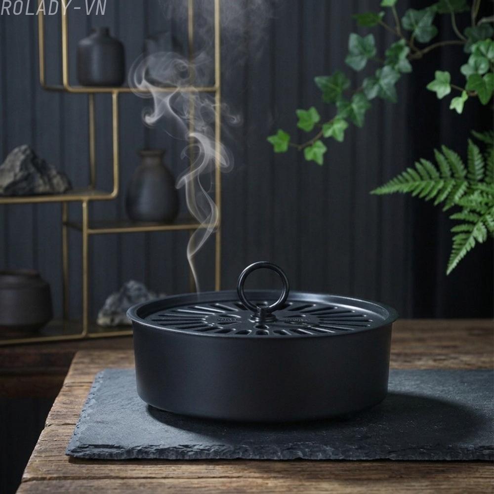 #ROYALLADY#Iron Incense Holder Long-lasting Iron Material Mess Free Cleanup Reliable Choice