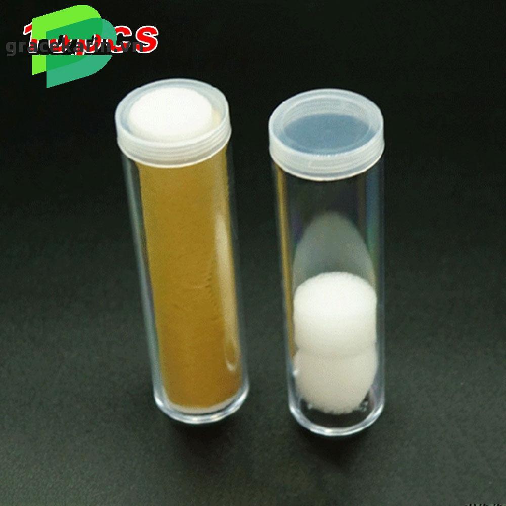 [GRCEKRIN-VN]Coin Tube Plastic Holder Storage Box Transparent Collection Shockproof