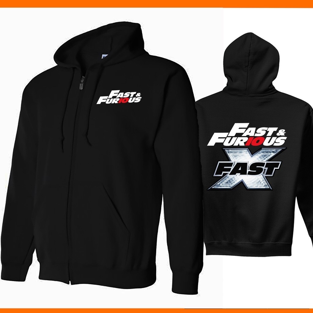 Áo hoodie Zip-Up có dây kéo Fast & Furious 10fast X Unisexl M-3XL Phim