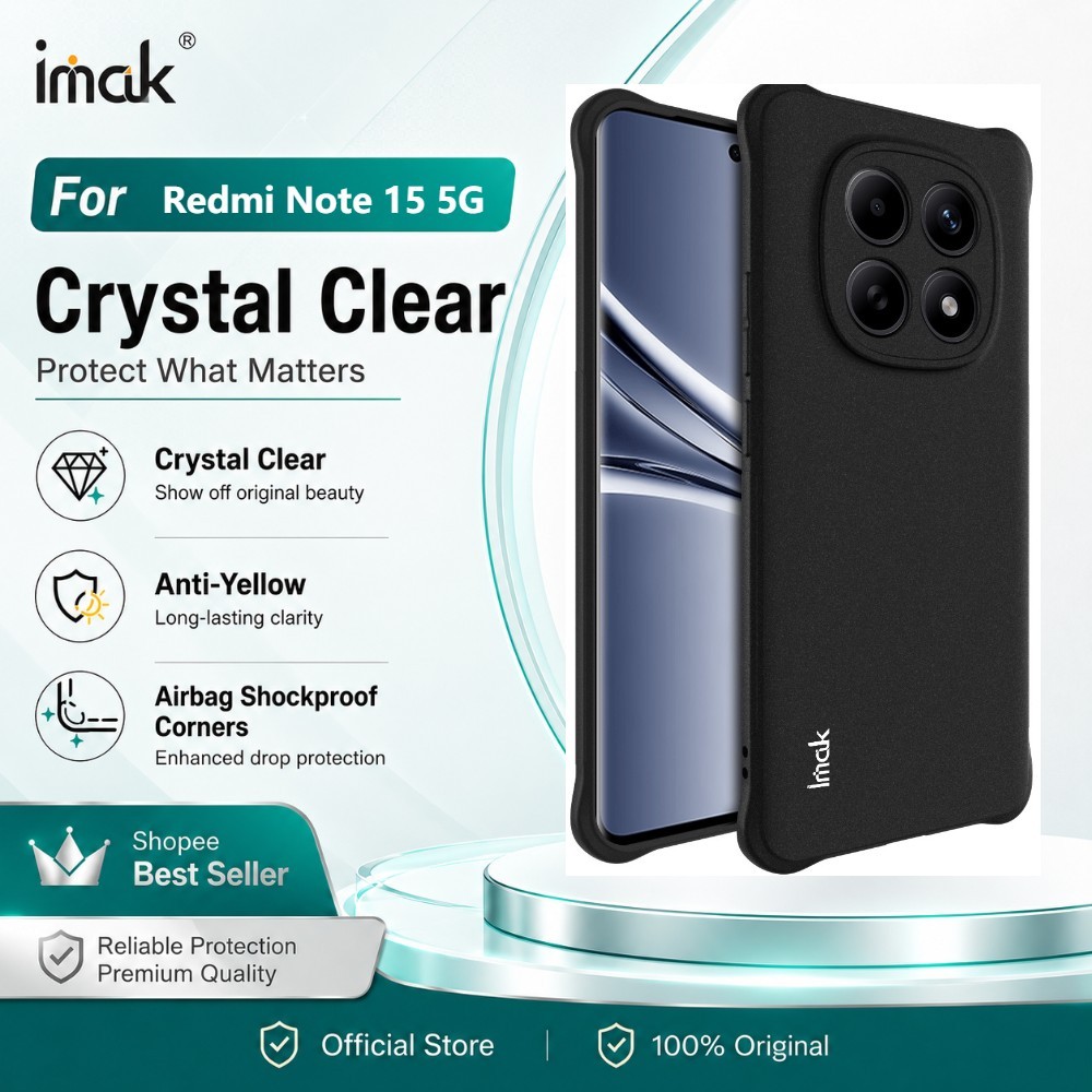 Ốp Lưng Mềm Cho Redmi Note 15 Global 4G 5G Trong Suốt TPU Chống Sốc Tăng Edge CA0002