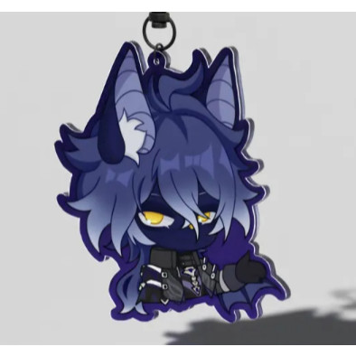 Bat Flins Emote Acrylic Keychain (Genshin Impact) 3 MARY DECOR SHOP