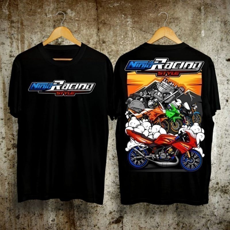 Áo thun phong cách Ninja RACING thời trang 2026 / Áo sơ mi NINJA RR / KAWASAKI NINJA R 150 / Tay ngắ