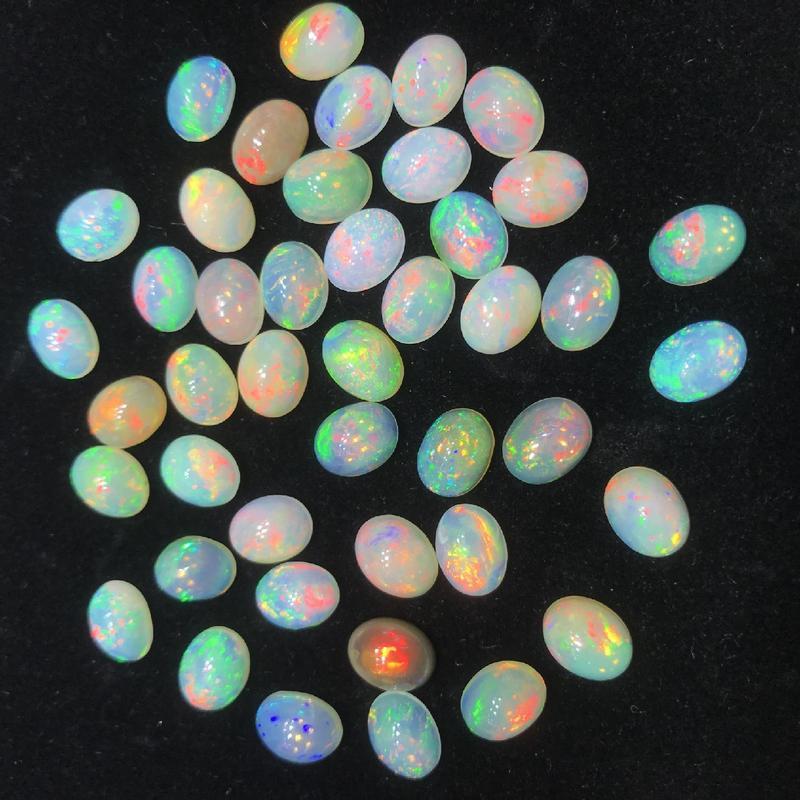 Opal Đá Thô Nhẫn Mặt Rời Đá Quý Tự Nhiên Không Tối ưu Hóa Pha Lê Opal Trang Sức Đầy Màu Lửa Opal Nhi