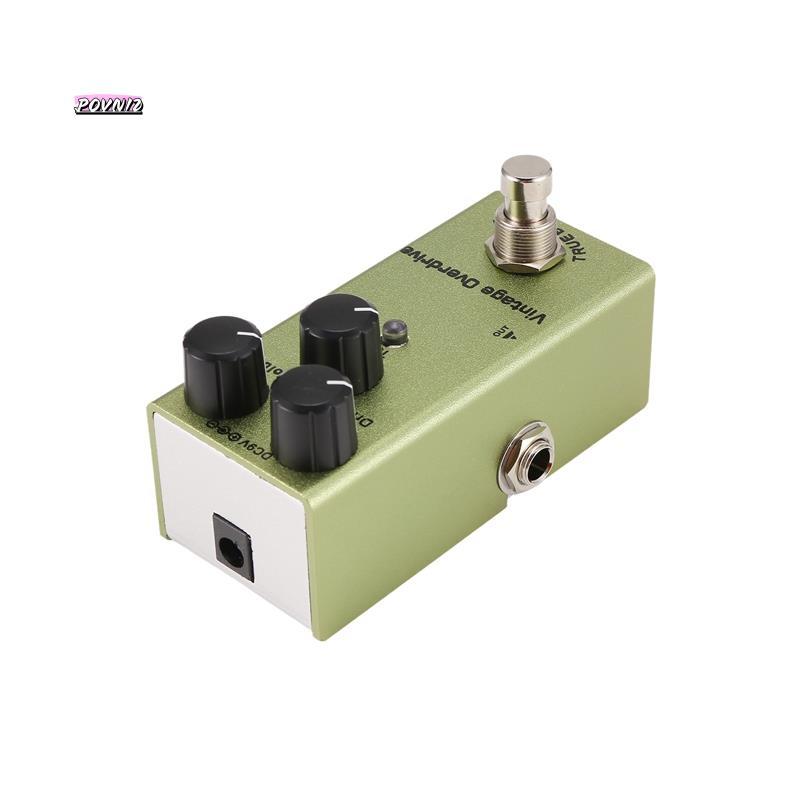 Bàn đạp hiệu ứng đàn guitar điện Mini Bàn đạp đàn guitar điện Vintage Overdrive cho đàn guitar điện