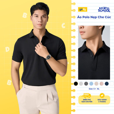 Áo Polo Nam Nẹp Che Cúc Yody MCPO25S041