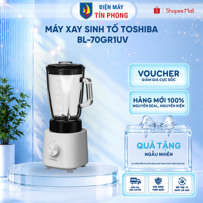 Máy xay sinh tố Toshiba BL-70GR1UV, 600W, 1.5L, Thủy tinh| Bảo hành 12 tháng