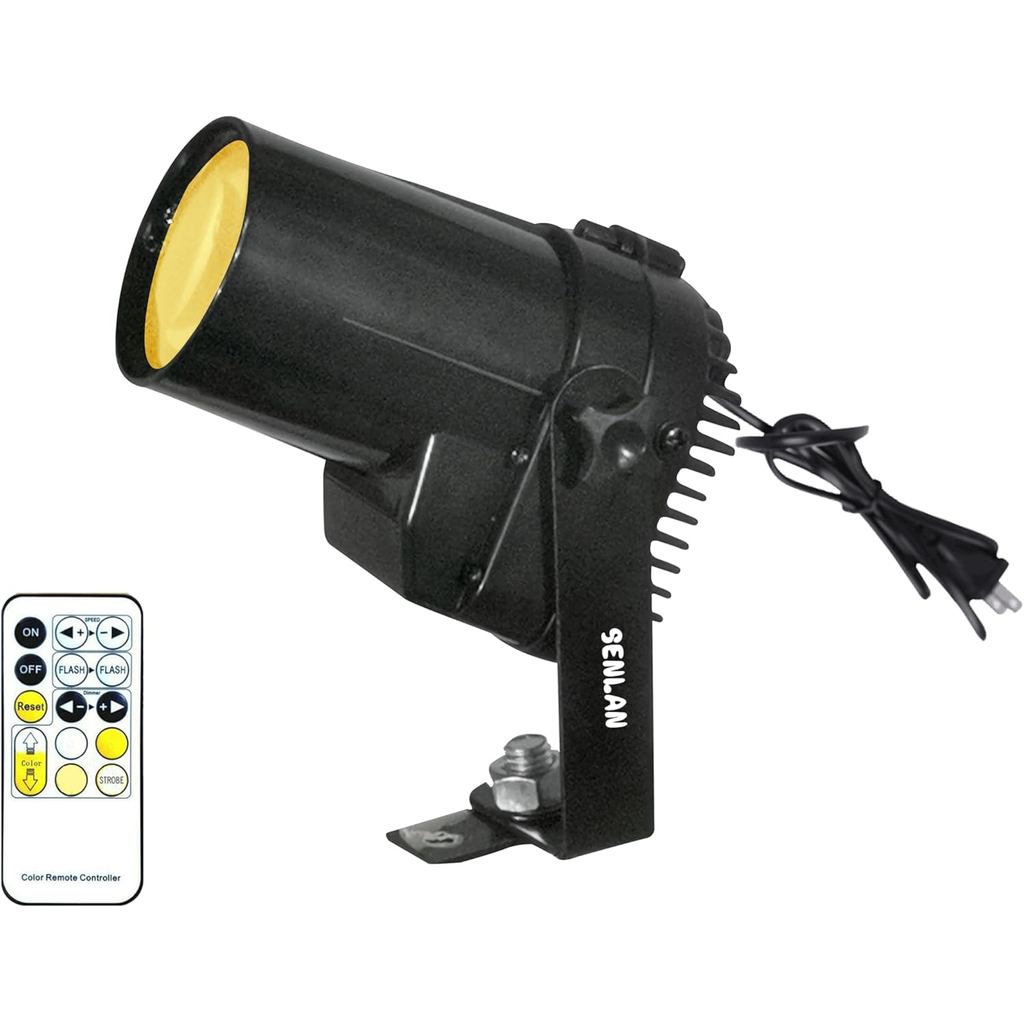 PinSpot Light, SENLAN 12W Double White / Cool White & Warm White Led Disco Ball Light cho Mirro Ball