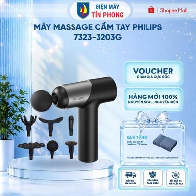 Máy Massage Cầm Tay PHILIPS 7323-3203G Với 7 cấp độ điều chỉnh,Kết hợp 6 đầu massage chuyên dụng