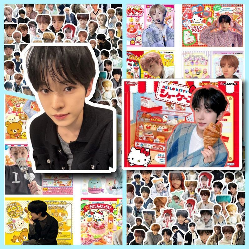 Yushi 🍎 Neng yushi yushi Sticker NCT WISH Phim hoạt hình dễ thương có giá trị cao Hỗ trợ sáng tạo Hà