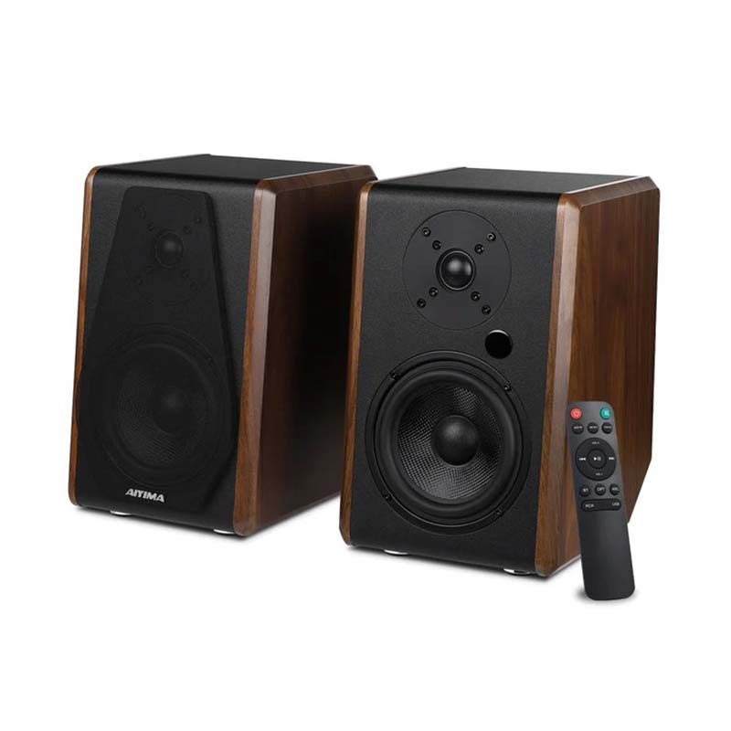Loa Bluetooth AIYIMA S700 Chính Hãng | Bookshelf Speaker 100W | DSP EQ | Optical ARC USB RCA