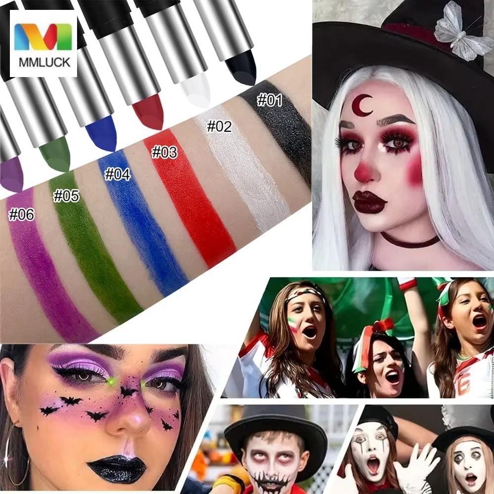 MMLUCK Body Art Paint Stick, Face & Body Paint Quick-Dry Halloween Face Painting Stick, Halloween Co