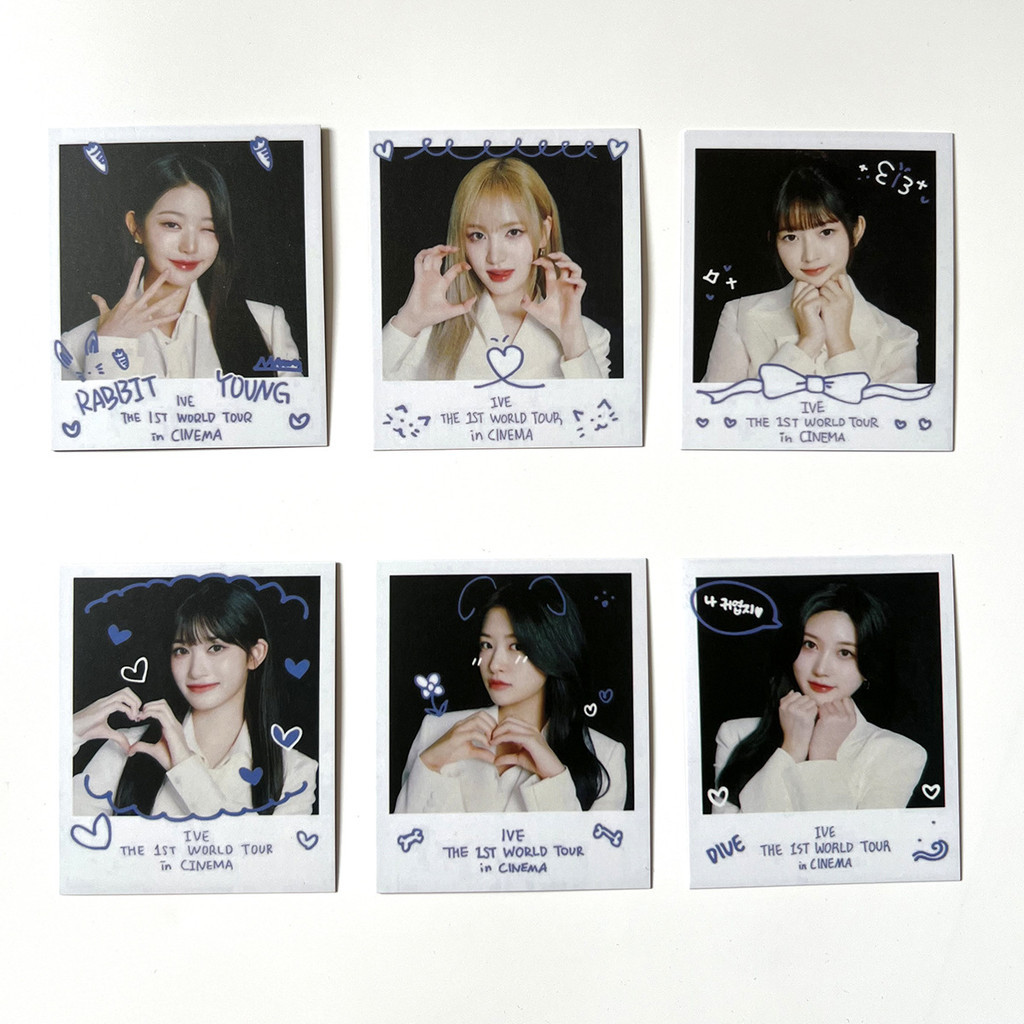IVE Combination Fu Movie Card Polaroid World Tour in Cinema Cinema Cinema Tour Photocard
