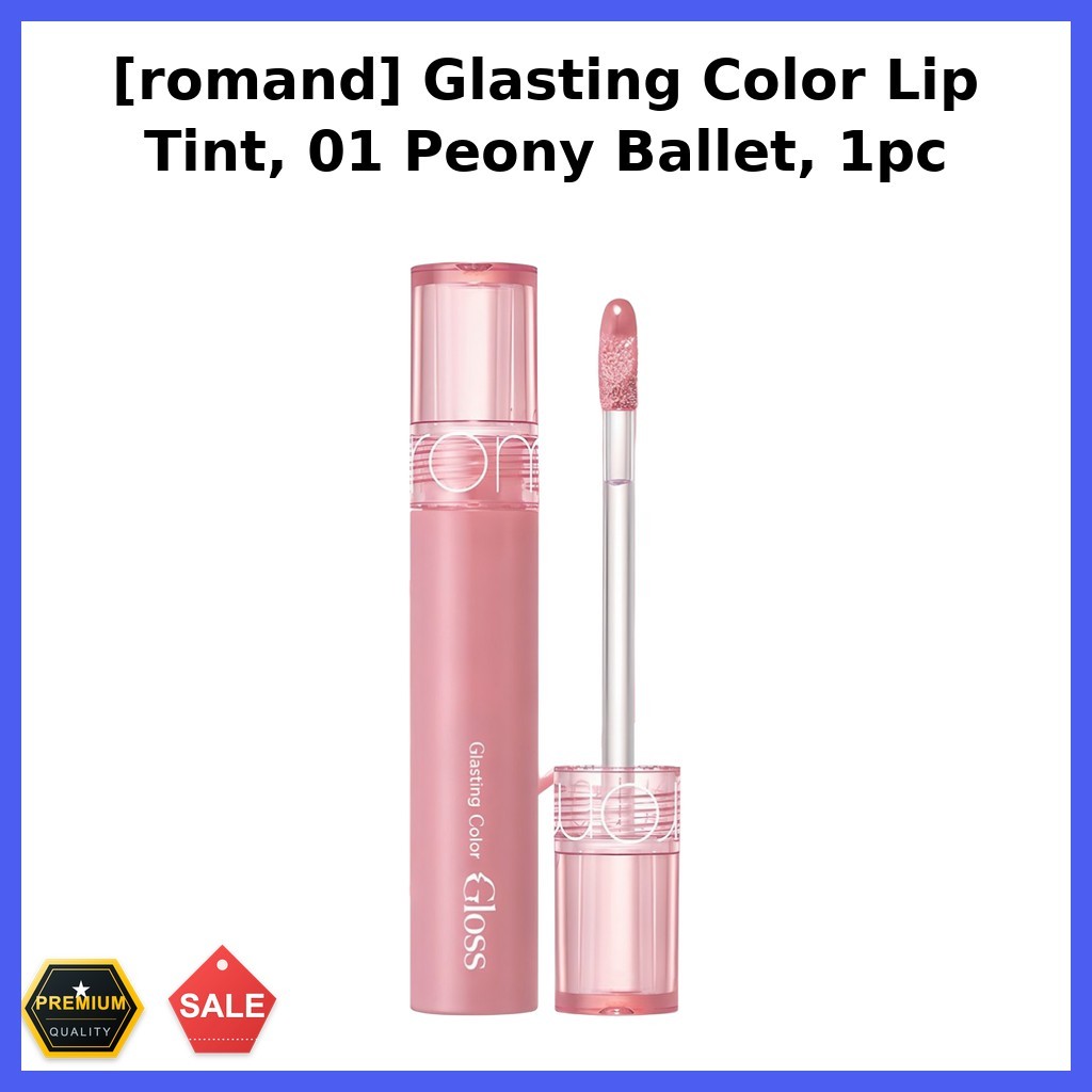 [romand] Son Tint Bóng Glasting Color 01 Peony Ballet 1 Cây / Hàn Quốc / Lì Bóng / Chính Hãng 100% t
