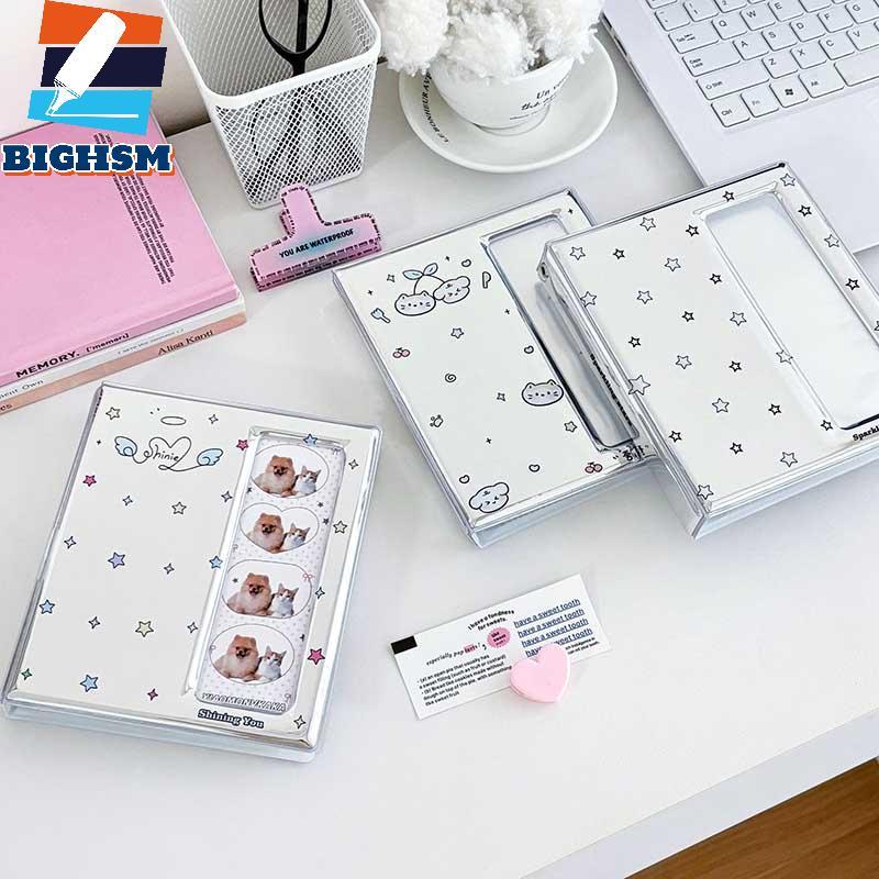 [BIGHSM] Phim Hoạt Hình 4 Lưới Idol Card Photo Booth Album Cho 40 Chiếc 2x6 Inch Dải Ảnh Đánh Dấu Tr