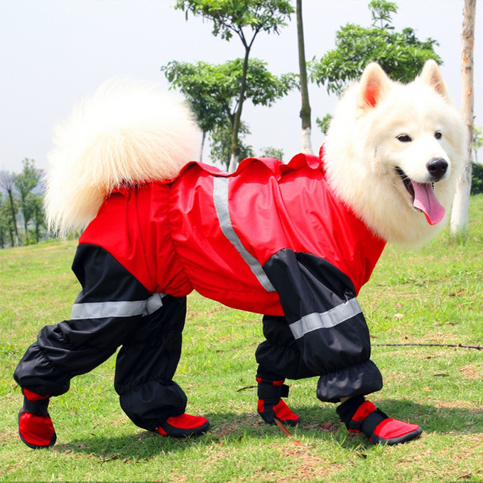 Bán ~ Camera Big Dog Pet Shoes Samoyed Husky Pet Shoes Xuân Thu Ấm Áp Chống Thấm Nước Đi Bộ Cho Chó 