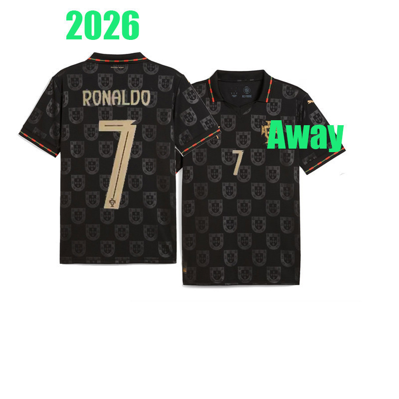 2026 RONALDO jersey 26 / 27 Bồ Đào Nha Sân Khách Vải BERNARDO FERNANDES RAFA LEAO NETO JOAO FELIX VI