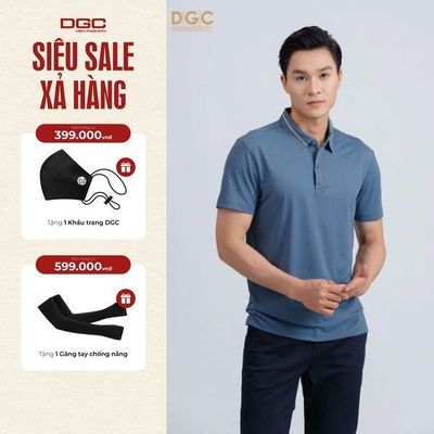 Áo Polo Nam Ngắn Tay DGC Chất Vải Cao Cấp Độ Bền Cao, Ít Nhăn Nhàu - SAPBD80M