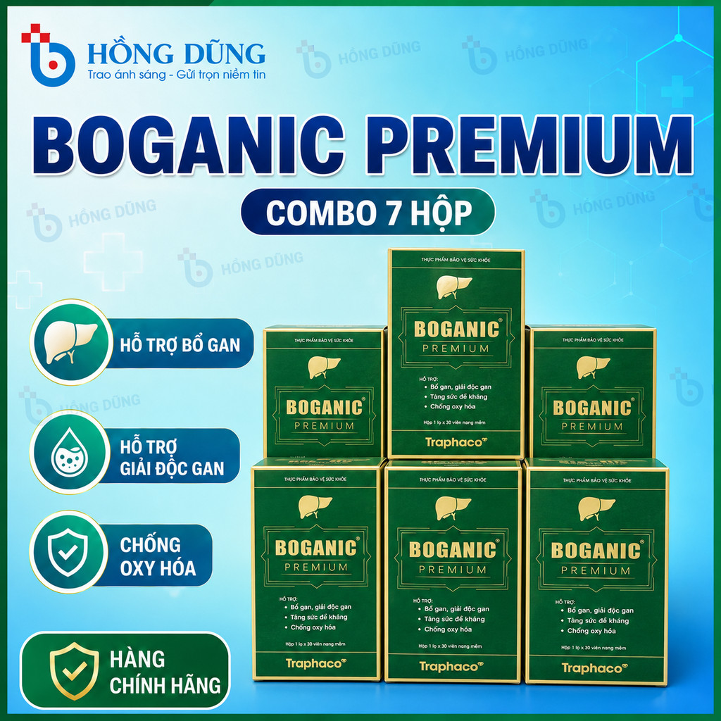 BOGANIC PREMIUM TRAPHACO Bổ Gan, Giải Độc Gan, Tăng Sức Đề Kháng, Chống Oxy Hóa