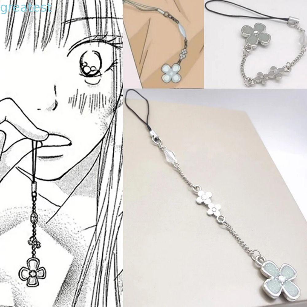 GREATMY 1 Dây Xích Điện Thoại, Cosplay Kimi Ni Todoke Từ Tôi Đến Bạn Mặt Dây Chuyền Hoa, Hợp Kim Bền