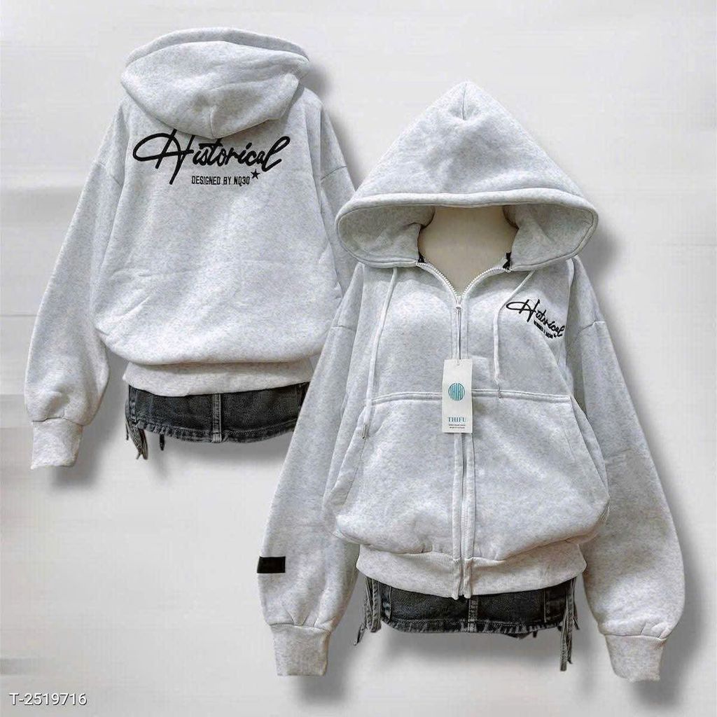 Áo Khoác Nỉ Hoodie Zip Cotton Boxy Unisex Rộng Nam Nữ - CHOOSE CHOOSE dumble