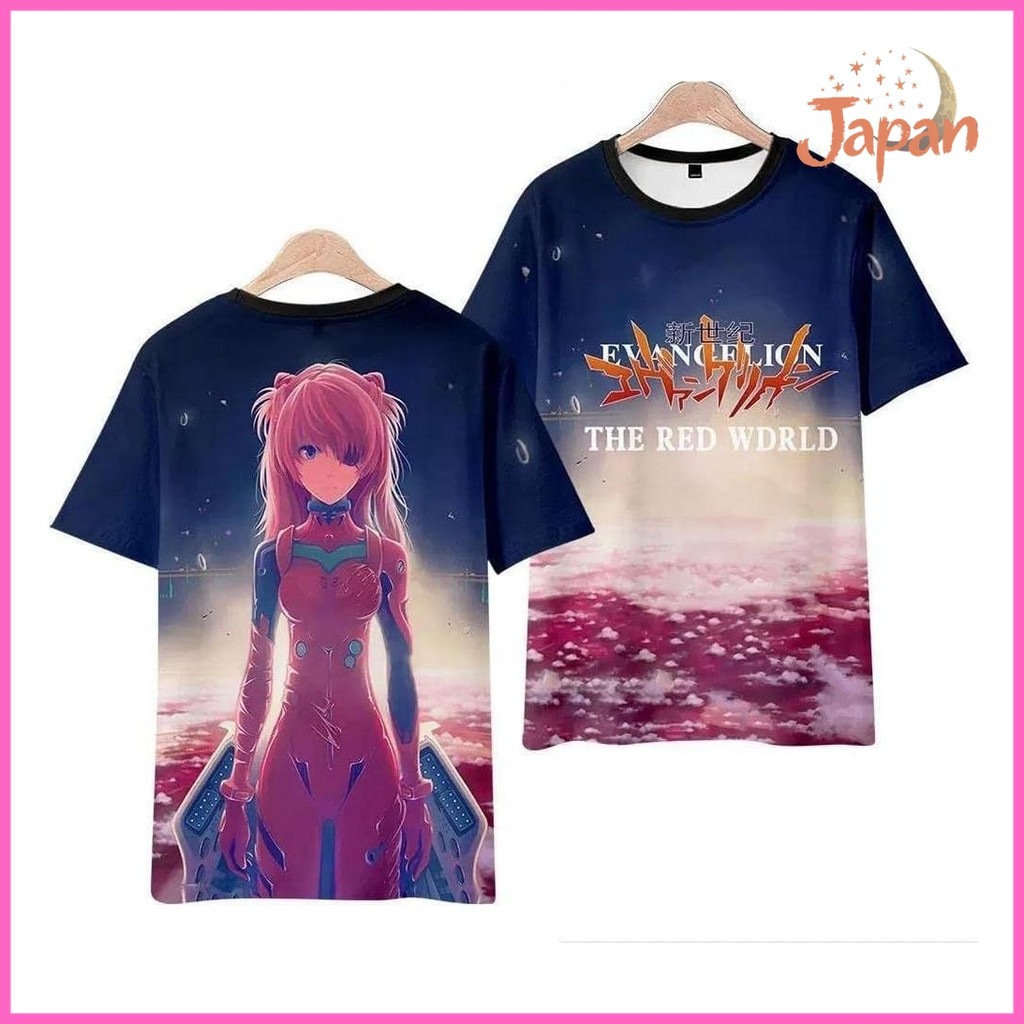 [Direct from Japan]Stylish Anime Clothing Neon Genesis Evangelion T-Shirt, Short Sleeve, Summer Clot