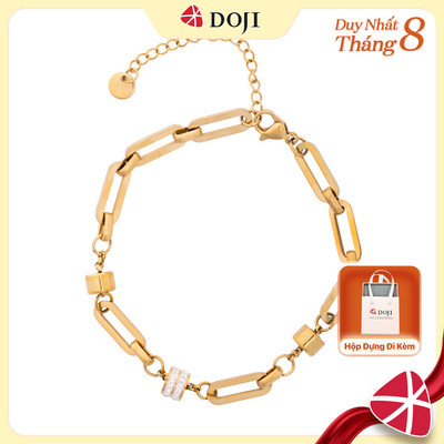 Lắc Tay nữ Statement Chain chất liệu hợp kim mạ vàng cao cấp, phong cách cá tính, trẻ trung