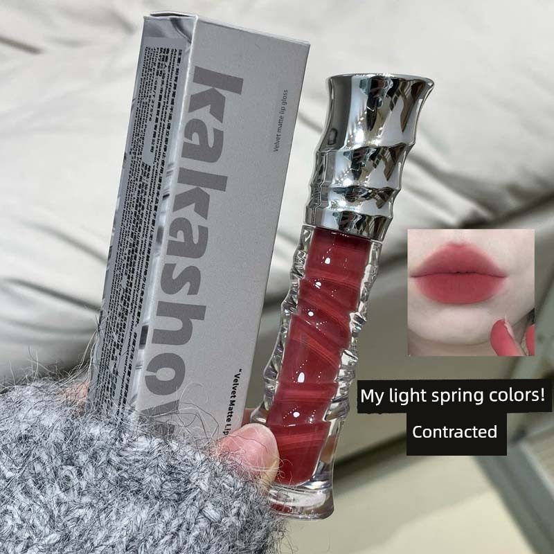 son bóng lì lâu trôi son bóng chính hãng Kakashow Velvet Matte Lip Gloss Phát triển màu sắc phong ph