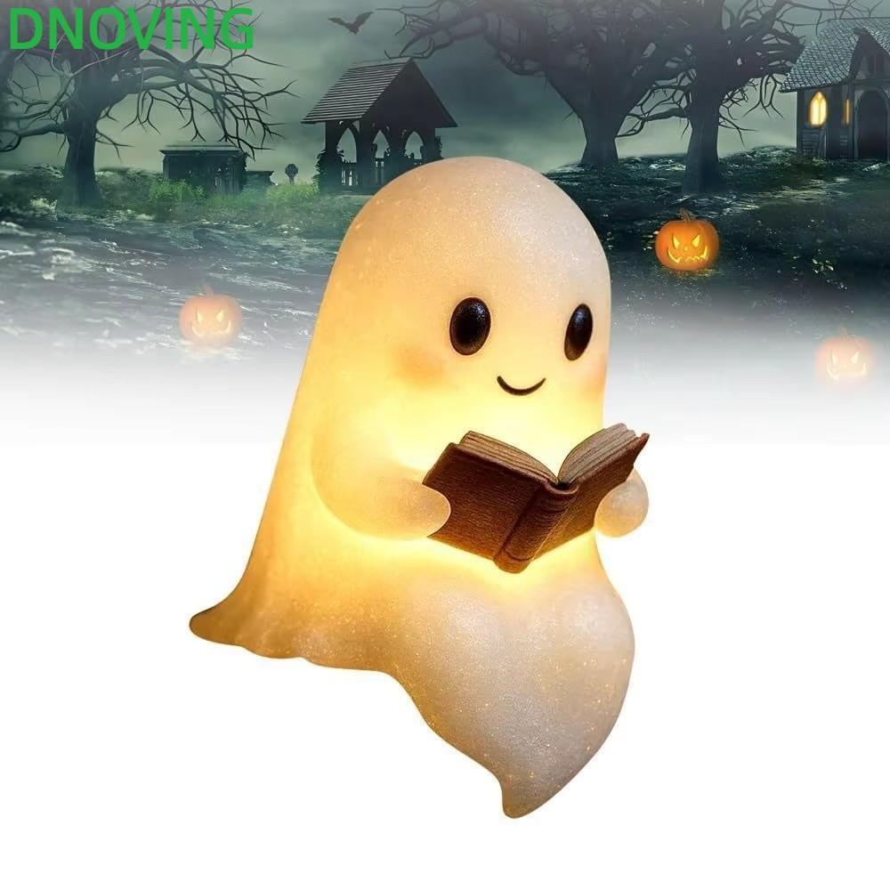 DNOVING Đèn ngủ ma Halloween, Trang trí Halloween Đèn đọc sách ma Halloween, Đồ trang trí Halloween 