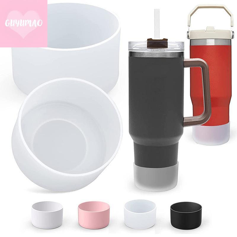 [guyumao] Đệm bảo vệ cốc silicon cho cốc Stanley Adventure 40oz có tay cầm & Stanley IceFlow 20oz 30