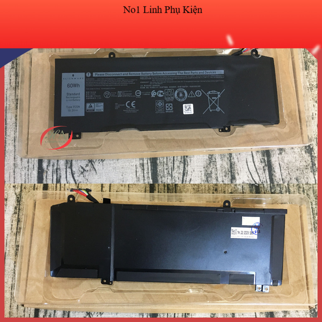 Pin Thay Thế cho Laptop Dell 1F22N