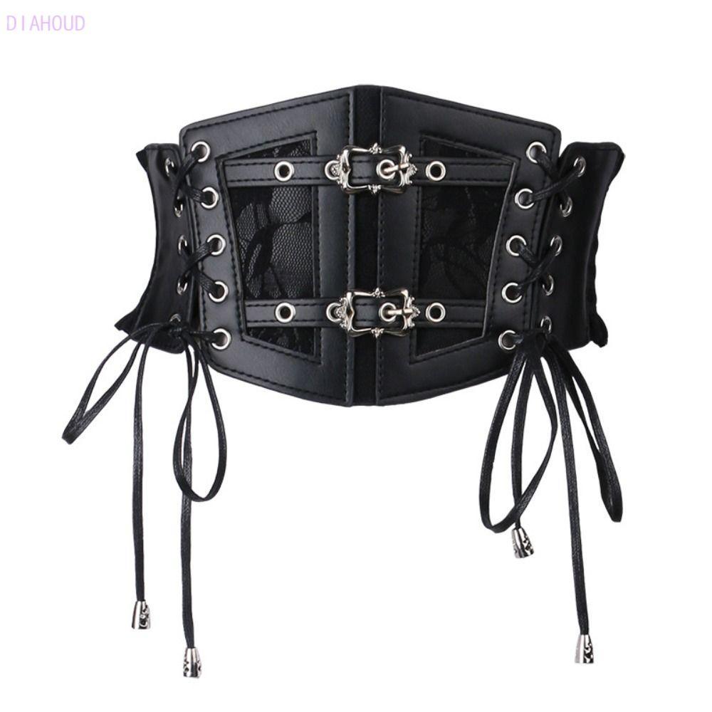DIAHOUD Corset Belt Trang phục Gothic có thể điều chỉnh