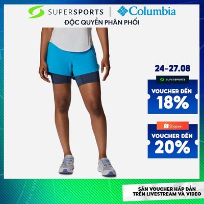 Quần Ngắn Nữ Columbia Endless Trail™ 2N1 - Xanh Dương  - 2031842417 (Size Châu Á)
