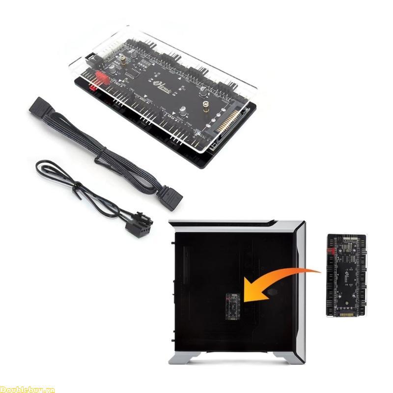 Doublebuy Convertor Giao diện 12V sang 5V 12V sang 5V Chuyển Hub Nam châm cài đặt