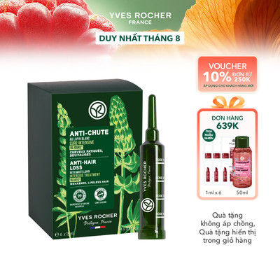 Tinh chất kích mọc tóc Yves Rocher Anti-Hair Loss White Lupin Intensive Treatment 16 Days 4x15ml